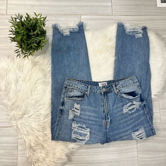 Insane Gene Distressed Straight Leg Jeans - Picture 1 of 16